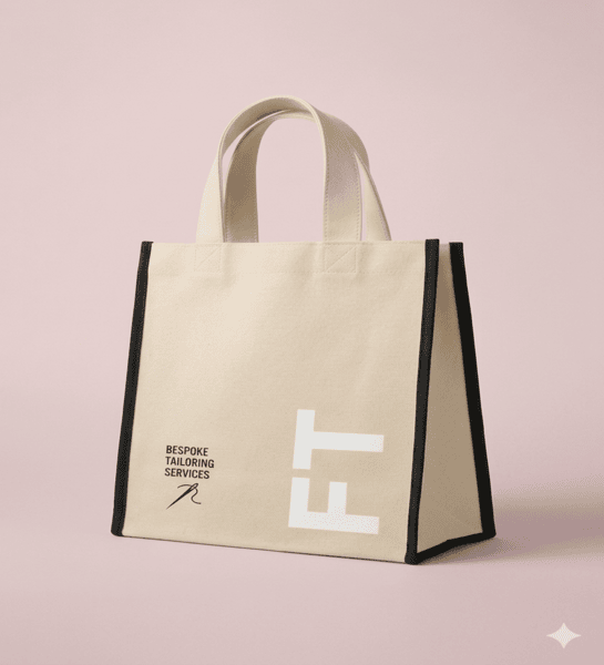Minimalist Ivory Artisan Tote