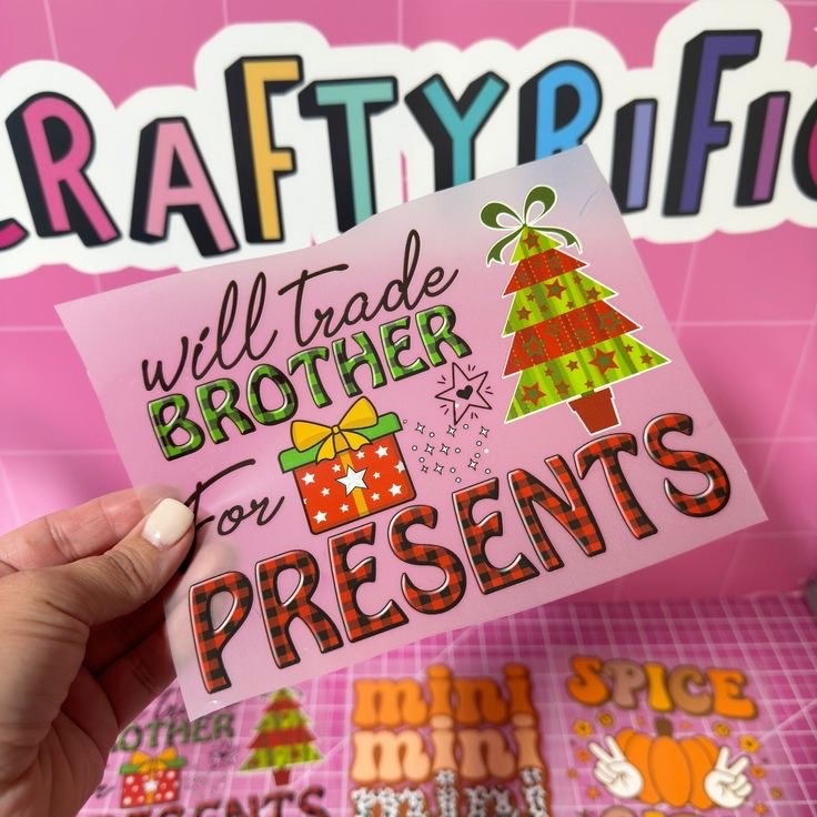 Christmas Trade Heat Transfer (Plastisol Print)