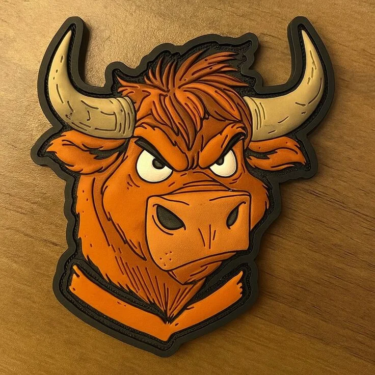 Tactical Angry Bull 3D PVC Mascot Patch