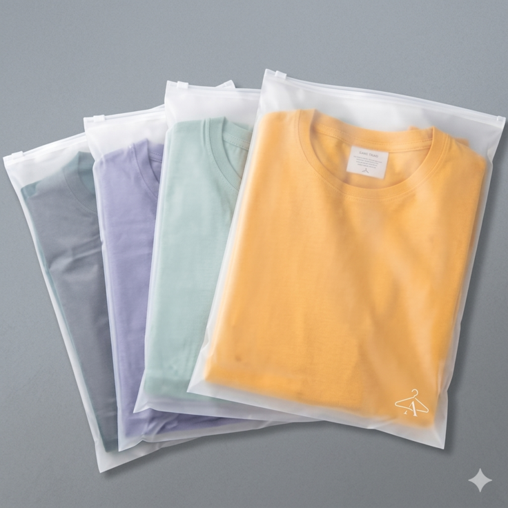 Premium Matte Apparel Packaging Bags
